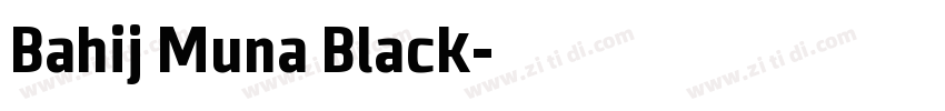 Bahij Muna Black字体转换